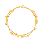 22K Gold Timeless Layered Bracelet